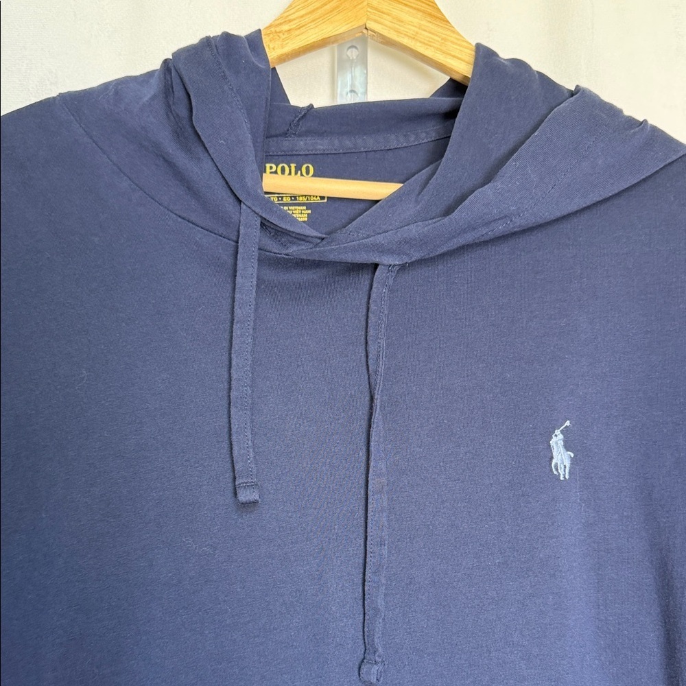 Polo by Ralph Lauren Men's Dark Blue Hoodie X-Large Embroidered Pony Preppy EUC - Picture 2 of 11